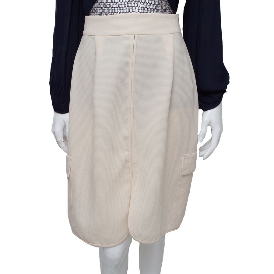 Saia Paula Raia Creme Tam. 40