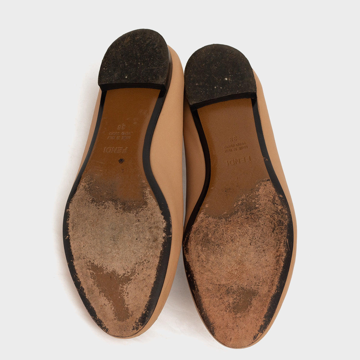 Sapatilha Fendi Couro Bicolor Tam.38