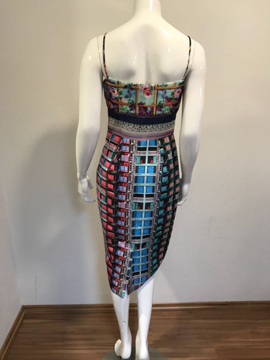 Vestido Mary Katrantzou estampa colorida