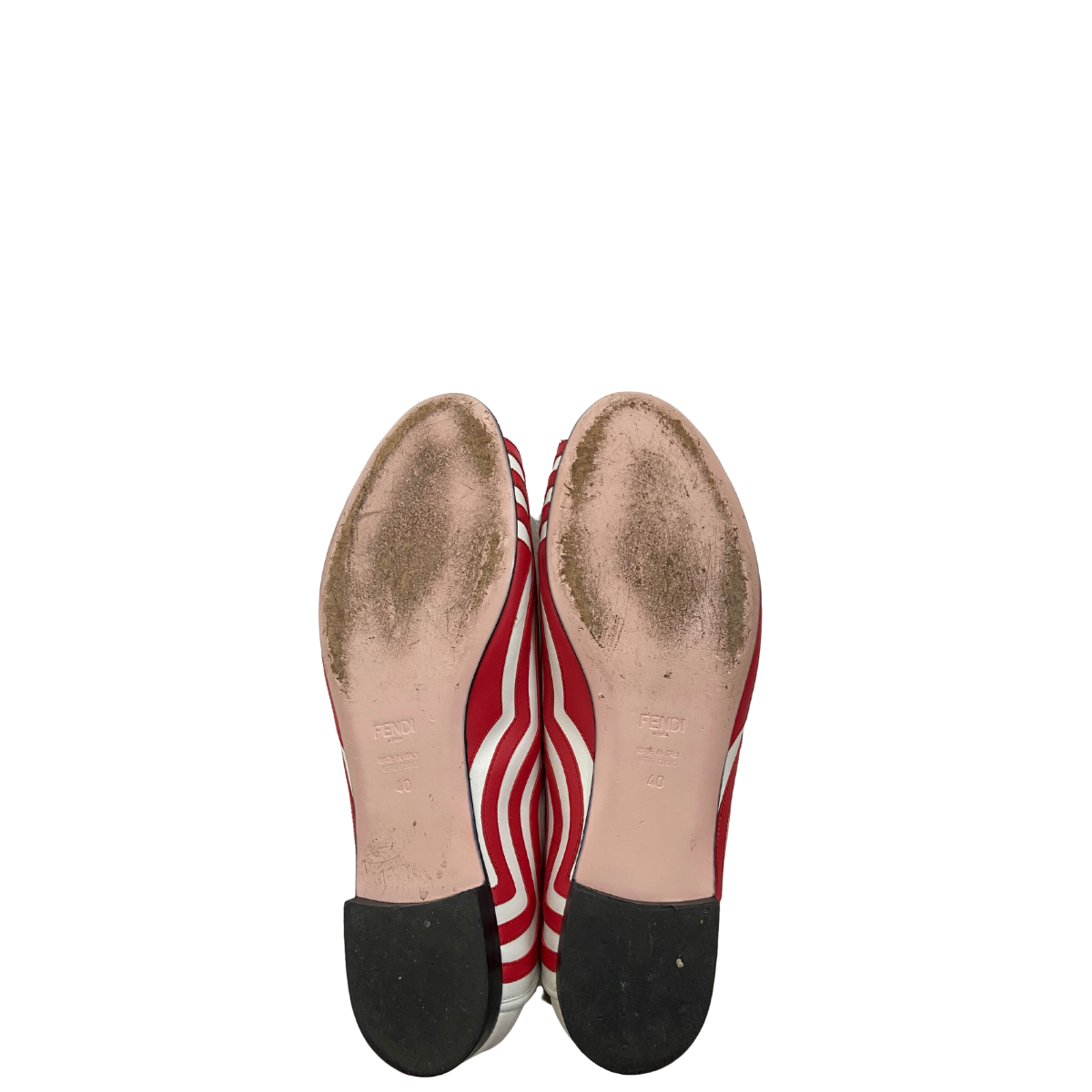 Sapato Fendi Vermelho e Branco Tam. 40