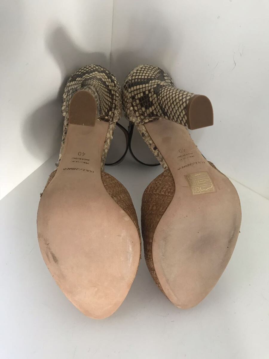 Sandalia Dolce & Gabbana marrom, sola 40 !