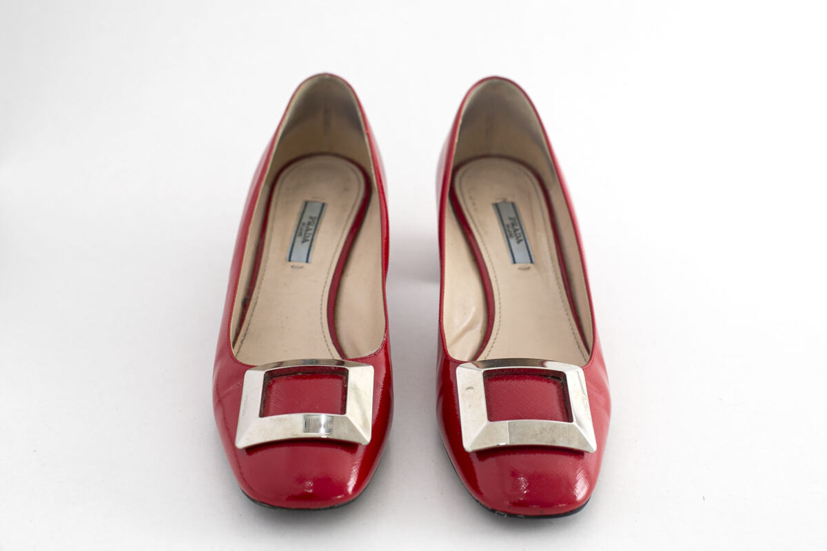 Sapato Prada Vermelho Verniz Tam.39