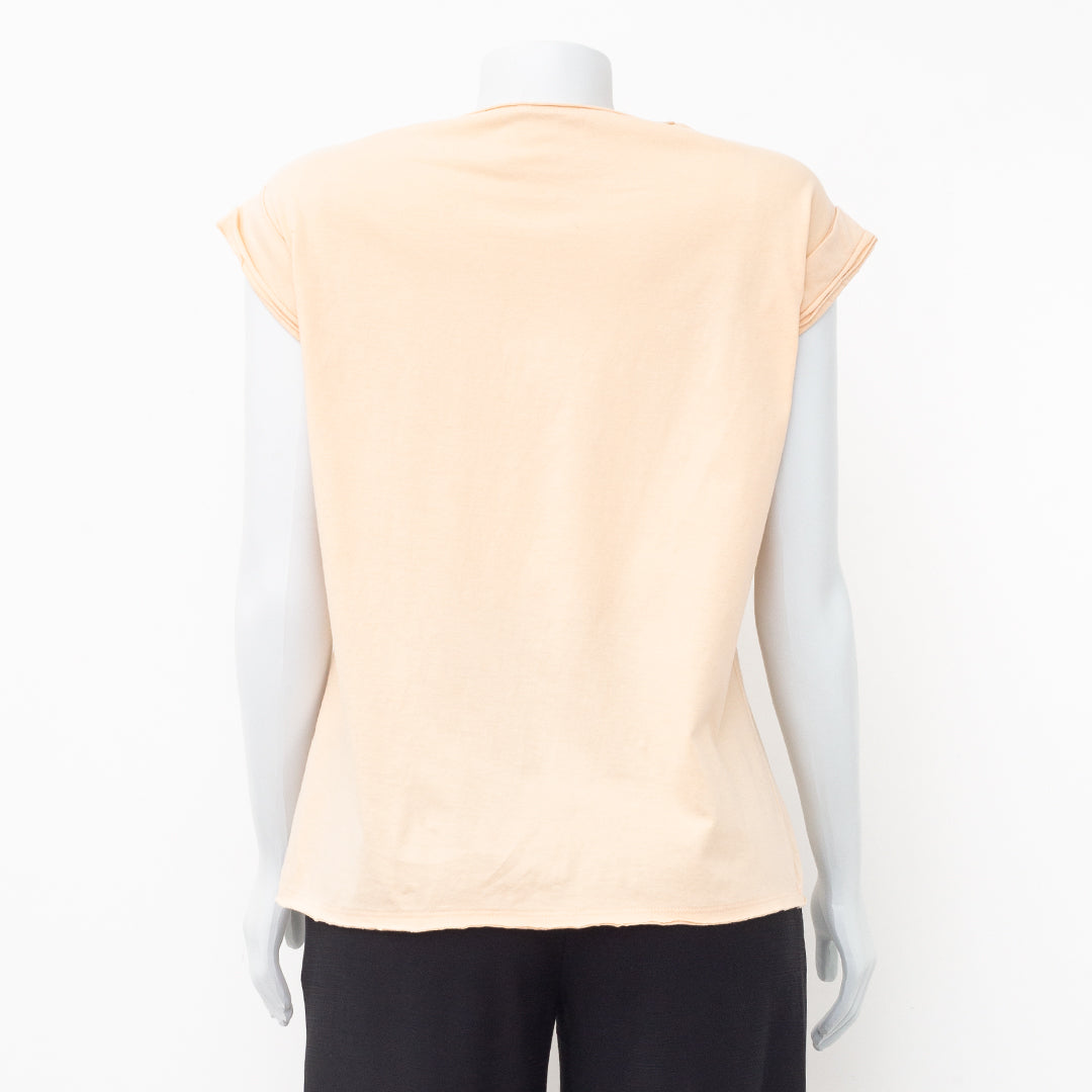 Blusa Paula Raia + Rchlo Cor Pêssego Tam. PP