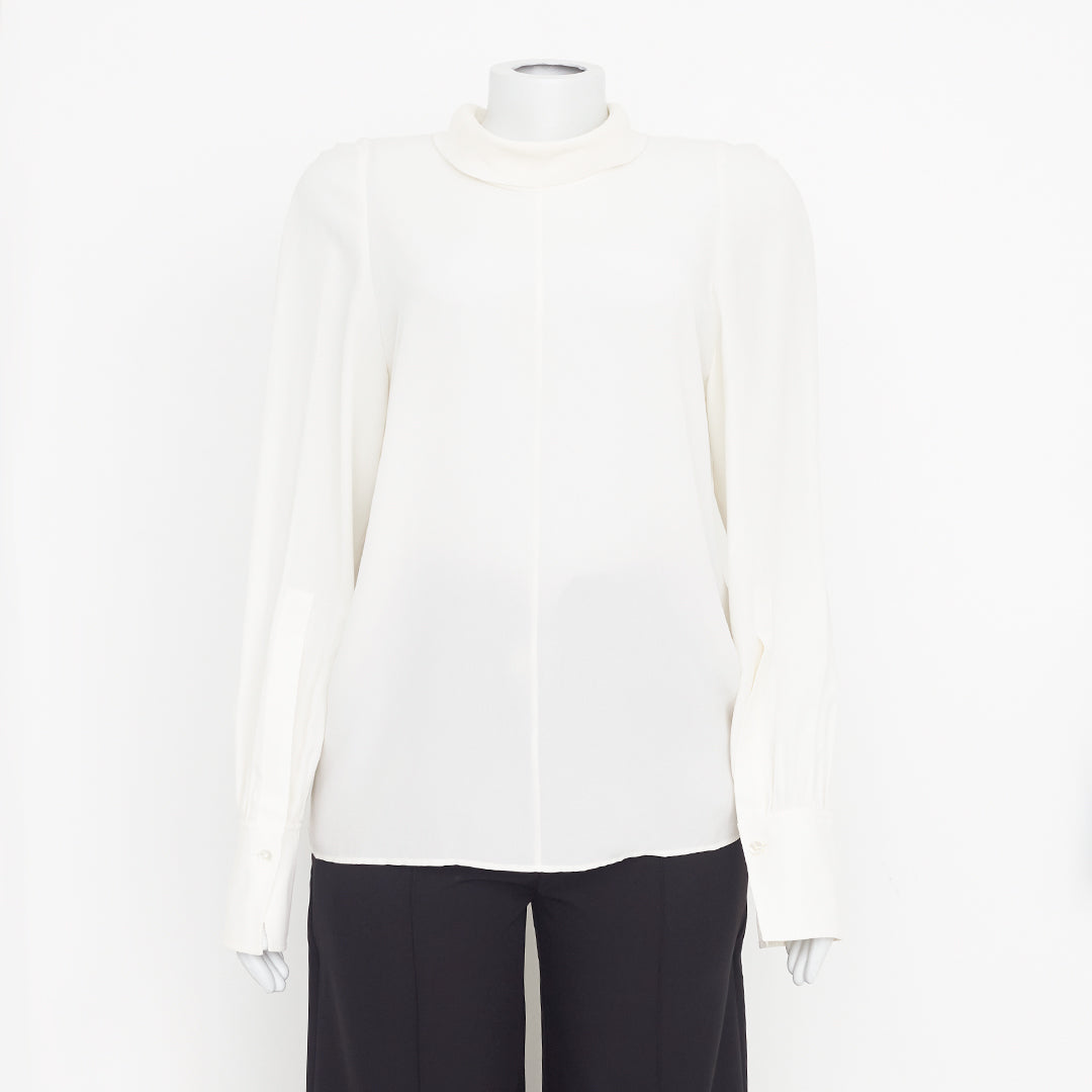 Blusa Joseph Off White c/ Gola Alta Tam.40