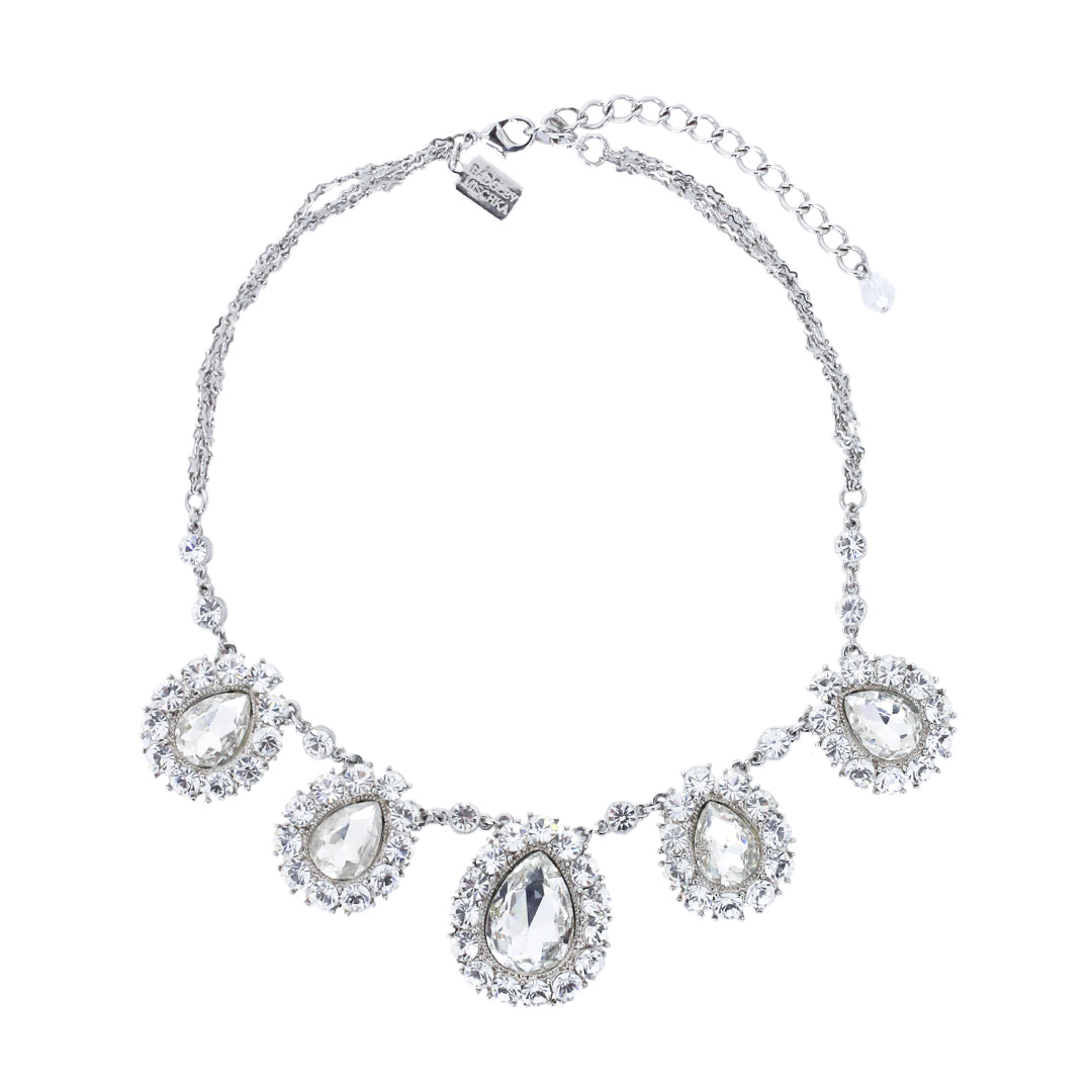 Colar Badgley Mischika com Pedras Brancas