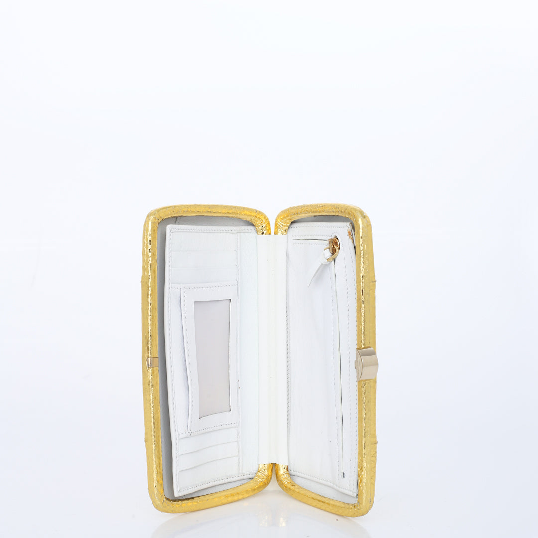 Clutch Sérgio Rossi Dourada Pequena