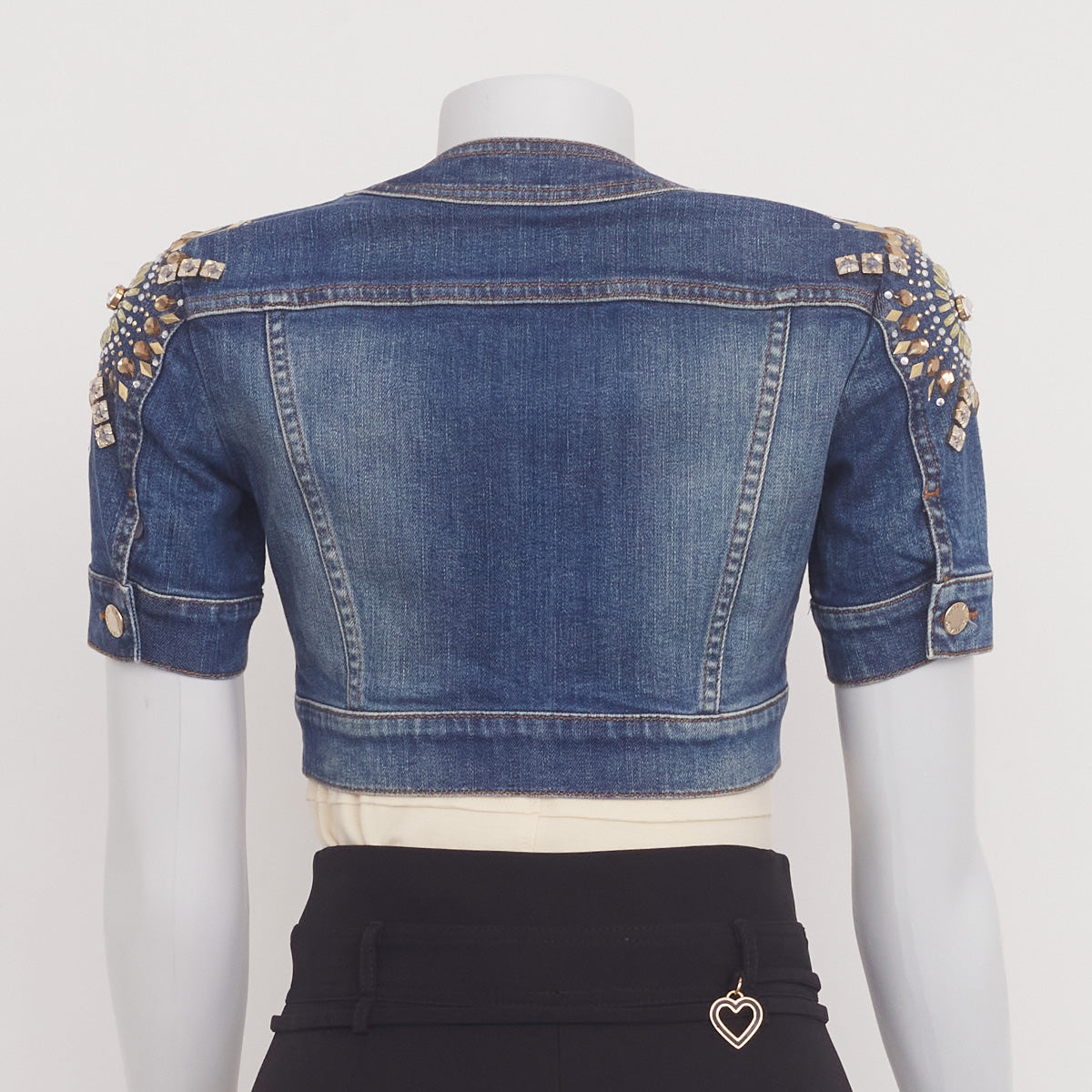 Jaqueta Flavio Castellani Jeans Cropped Tam.40 It