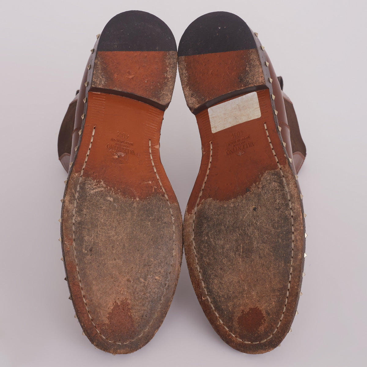 Bota Valentino Marrom c/ Studs Tam.38,5 Br