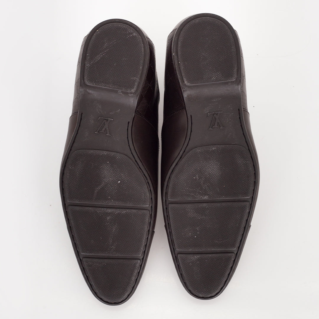 Mocassim Louis Vuitton Marrom Escuro Tam.7