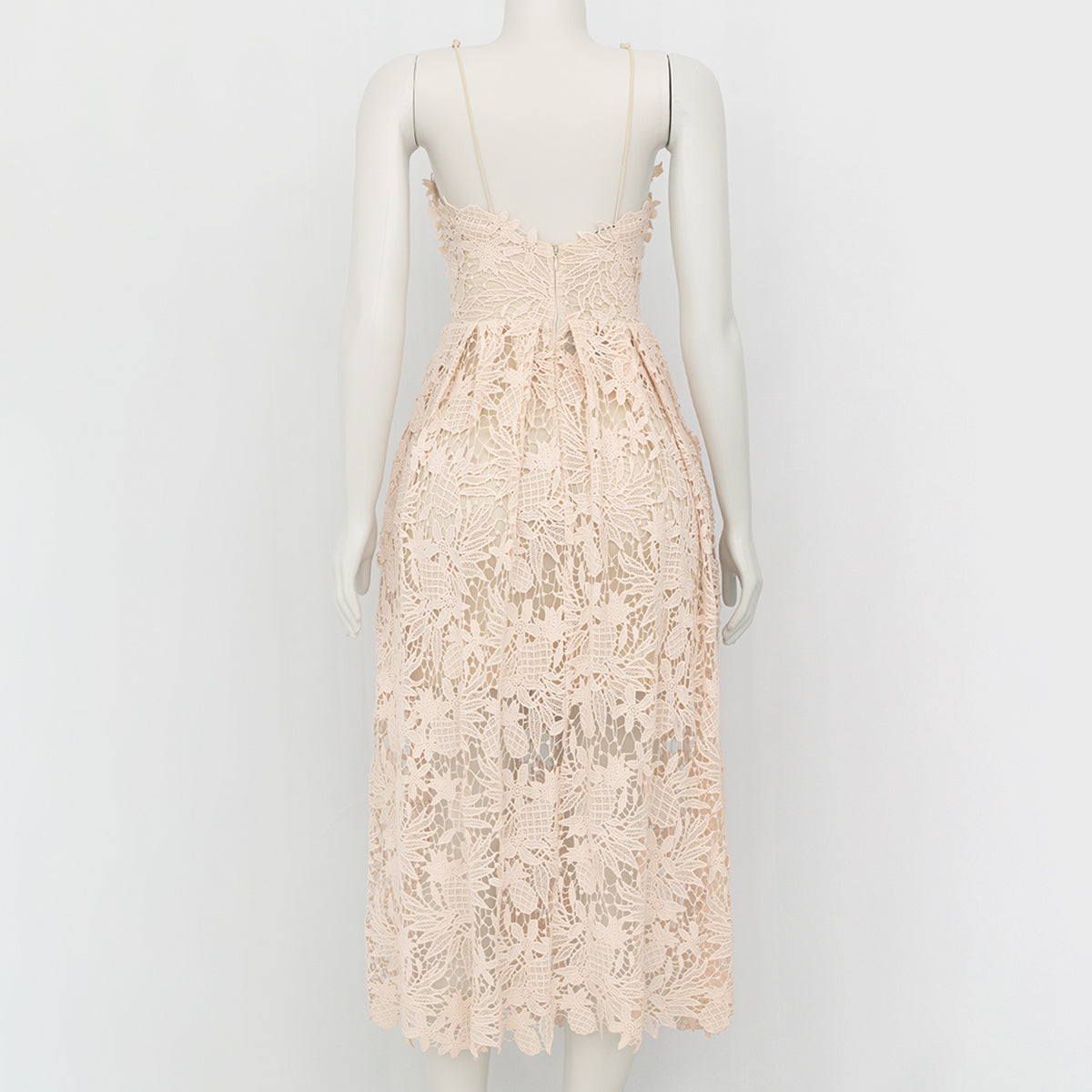 Vestido Maria Lucia Ho Renda Nude Tam.34