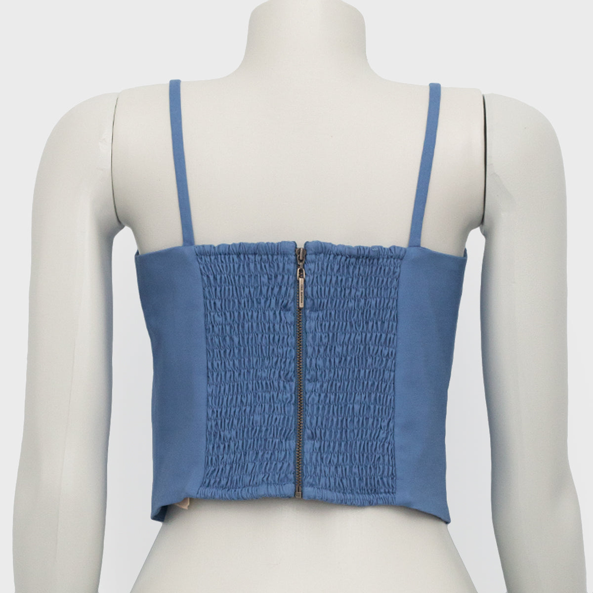 Cropped Cris Barros Alcinha Azul Tam. 38