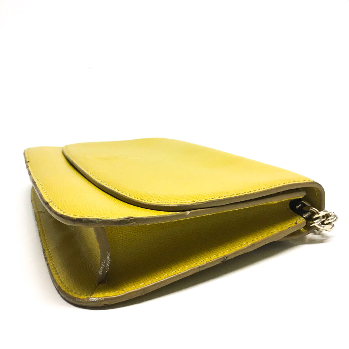 Bolsa Mark Cross Couro Amarelo Média