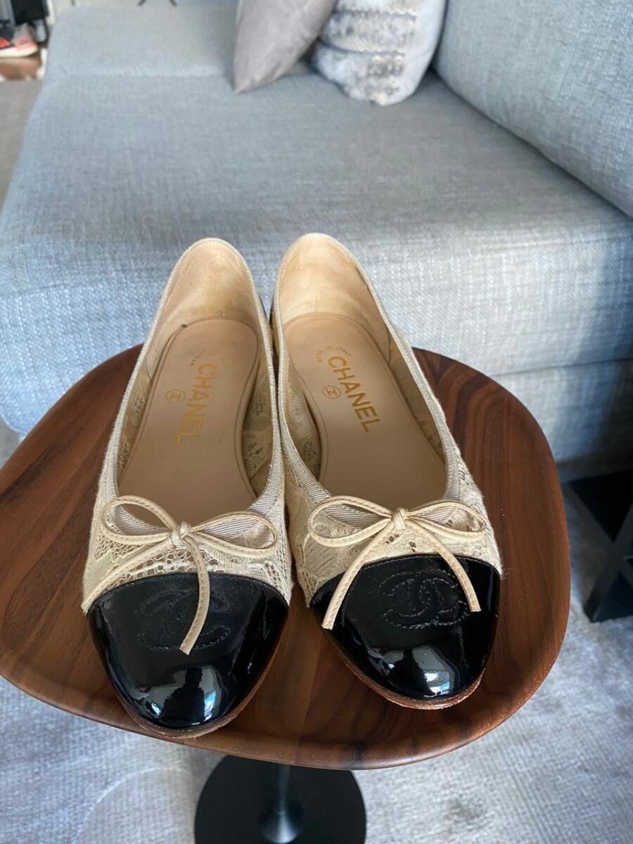Sapatilha Chanel Renda Bicolor Tam. 36c
