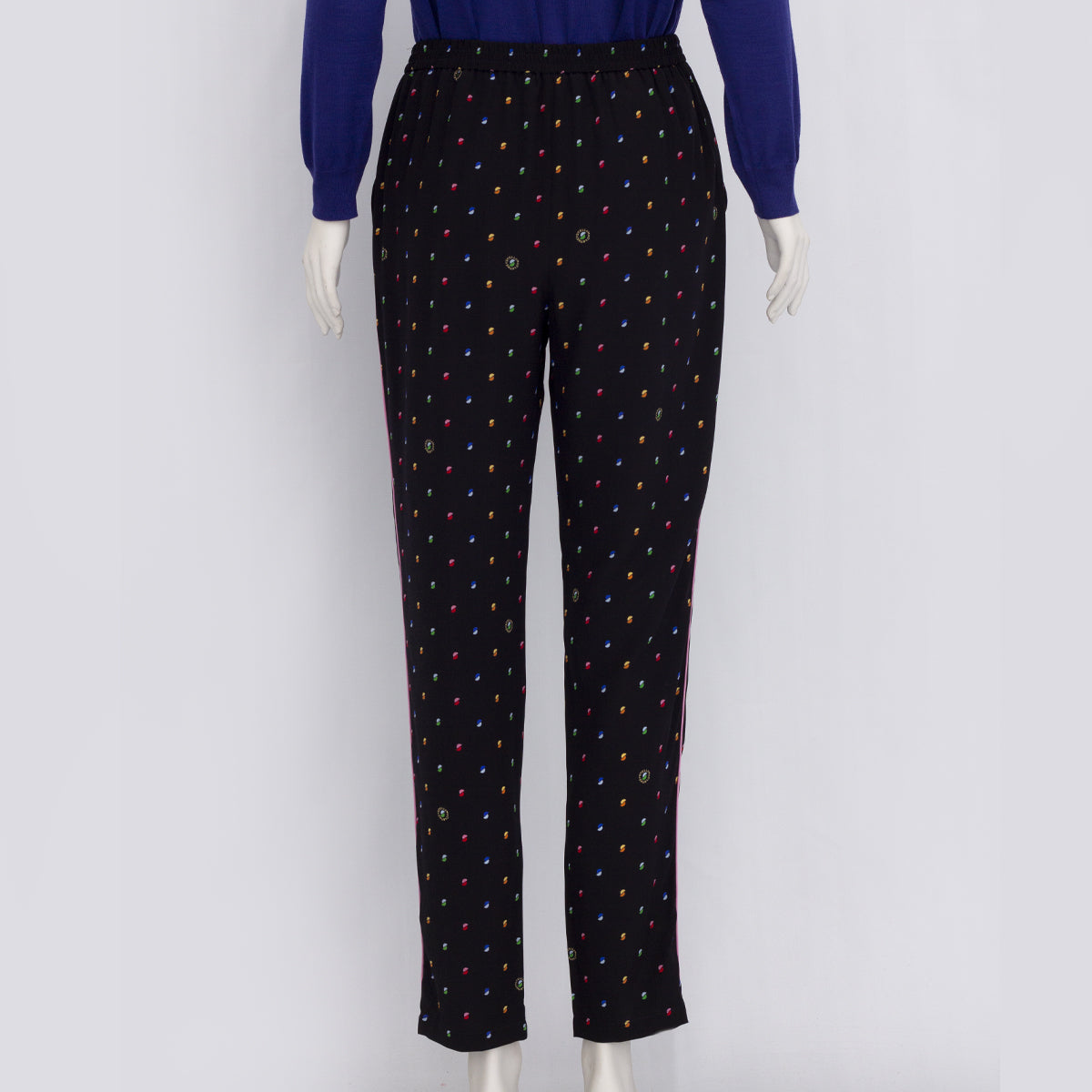 Calça Stella McCartney Preta Multicolor Tam. 42