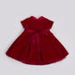 Vestido Infantil Monnalisa Veludo Vermelho Tam. 12 Meses