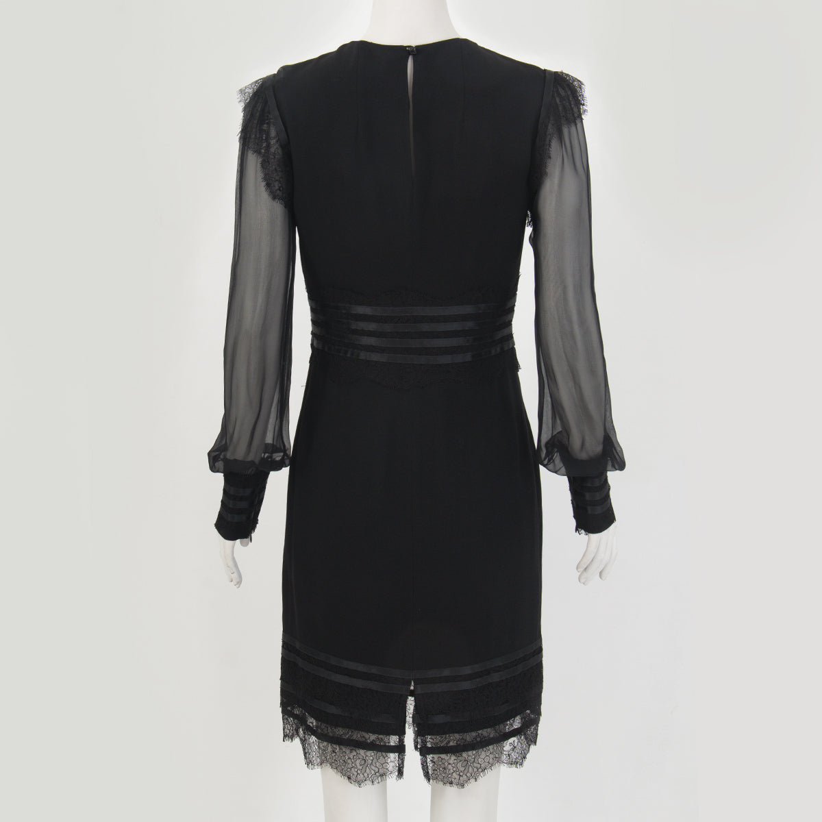Vestido Blumarine Preto com Tule Tam. 40