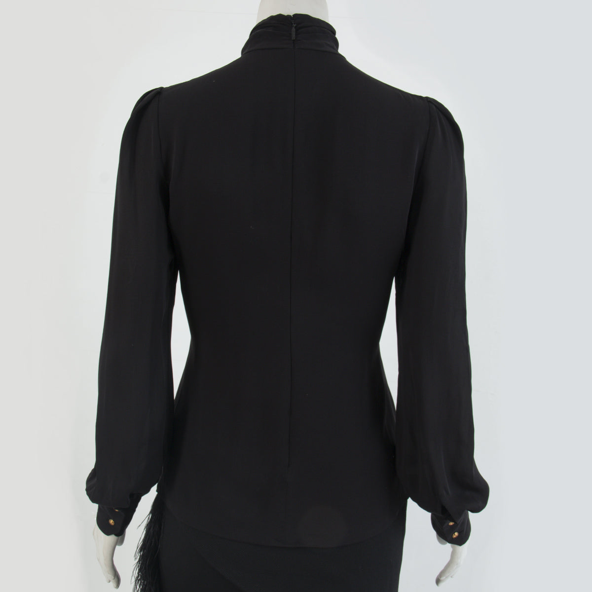 Blusa Gucci Preto e Dourado Tam. 40