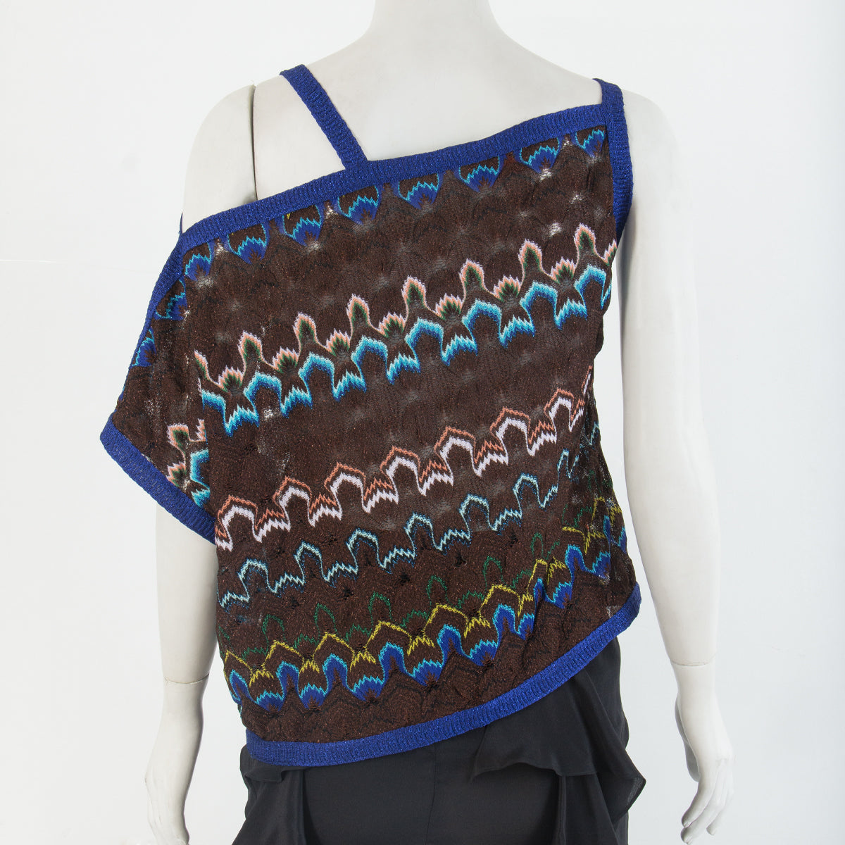 Blusa Missoni Marrom e Azul Tam. 42