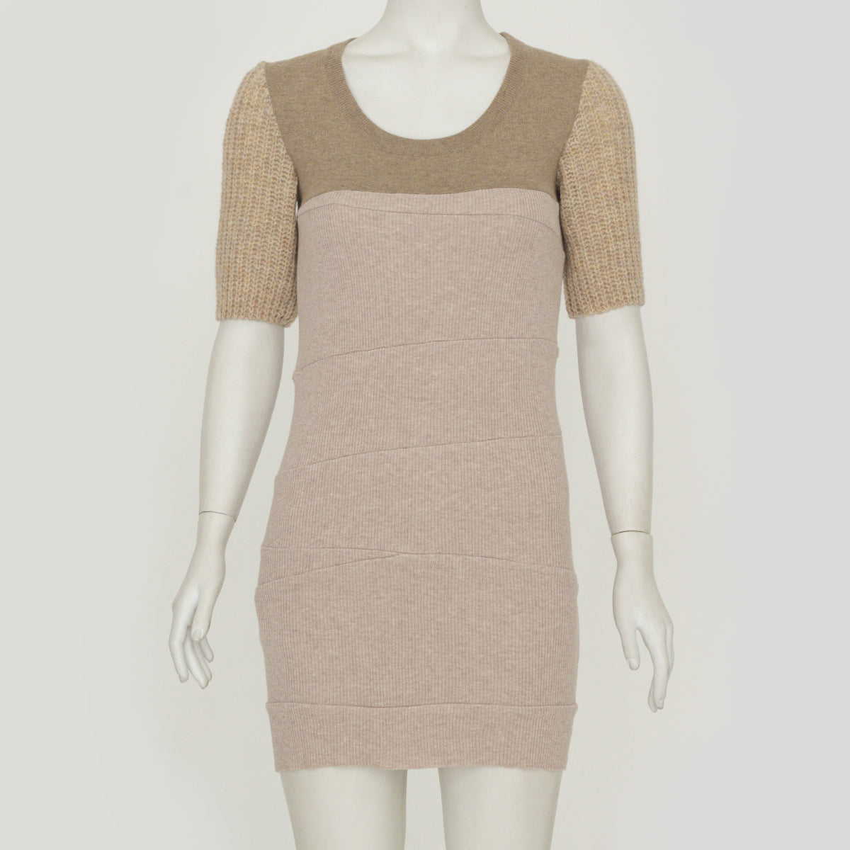 Vestido Tricot Areia Miu Miu Tam. 38