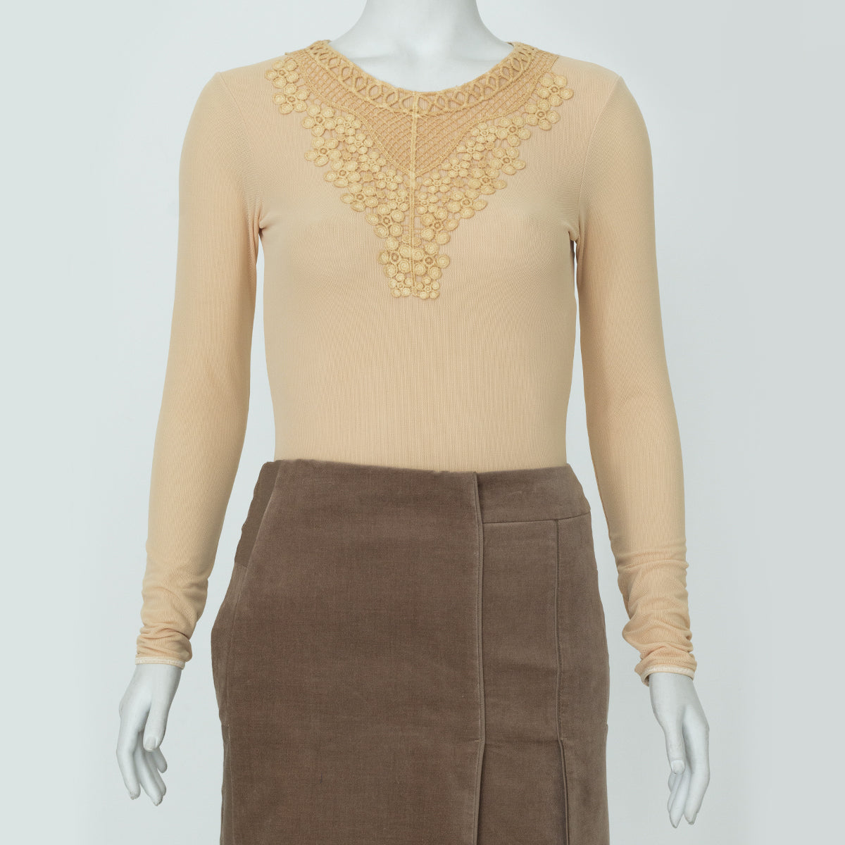 Body Paula Raia Amarelo Pastel Tam. M