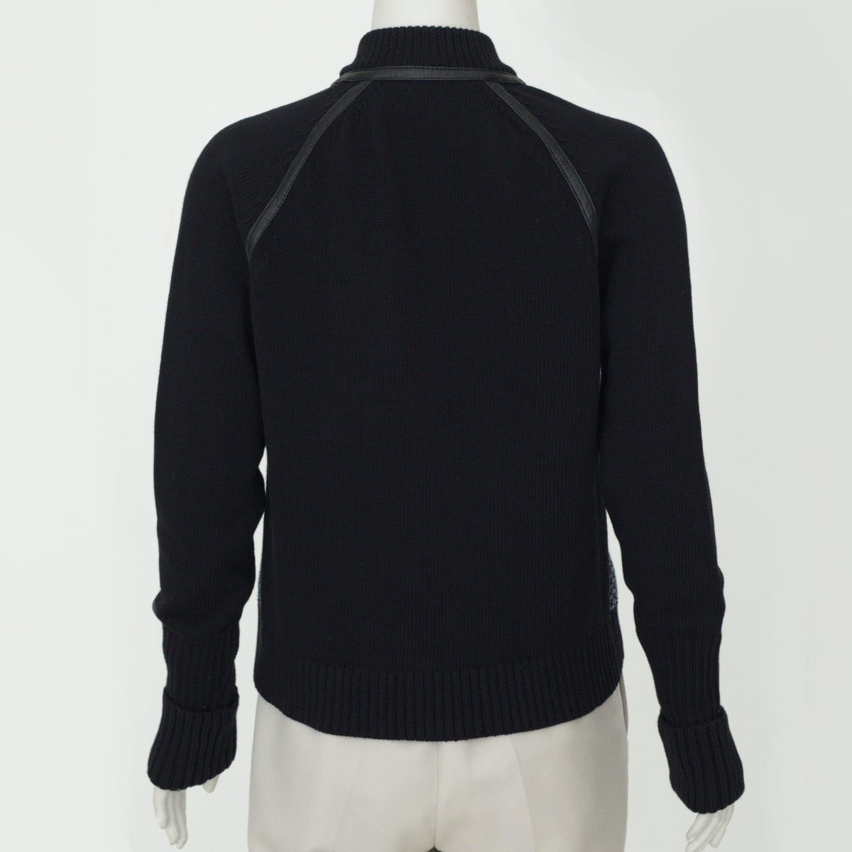 Casaco Rag & Bone Preta com Detalhes em Azul Tam. M