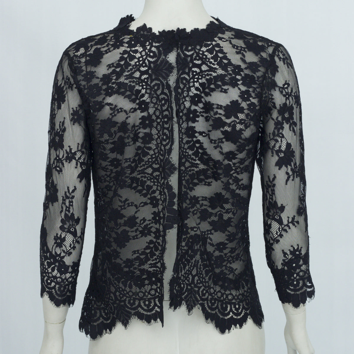 Blusa Lethicia Bronstein Renda Preta Tam. 38