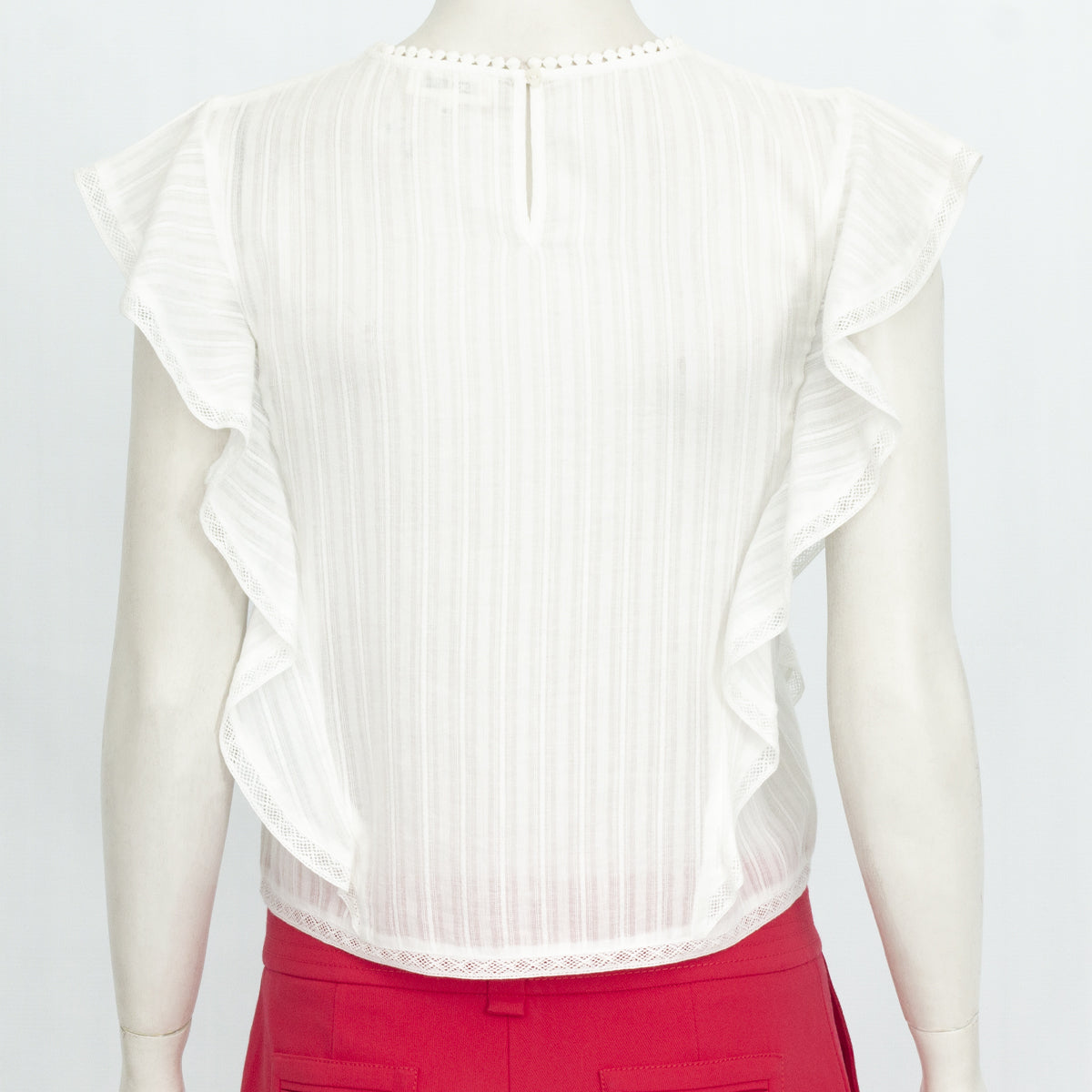 Blusa Zadig e Voltaire Infantil Branca Tam.14