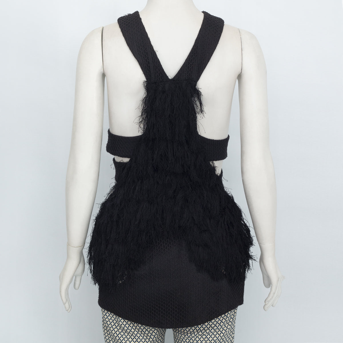 Blusa Paula Raia Preta Franjas Tam. 38