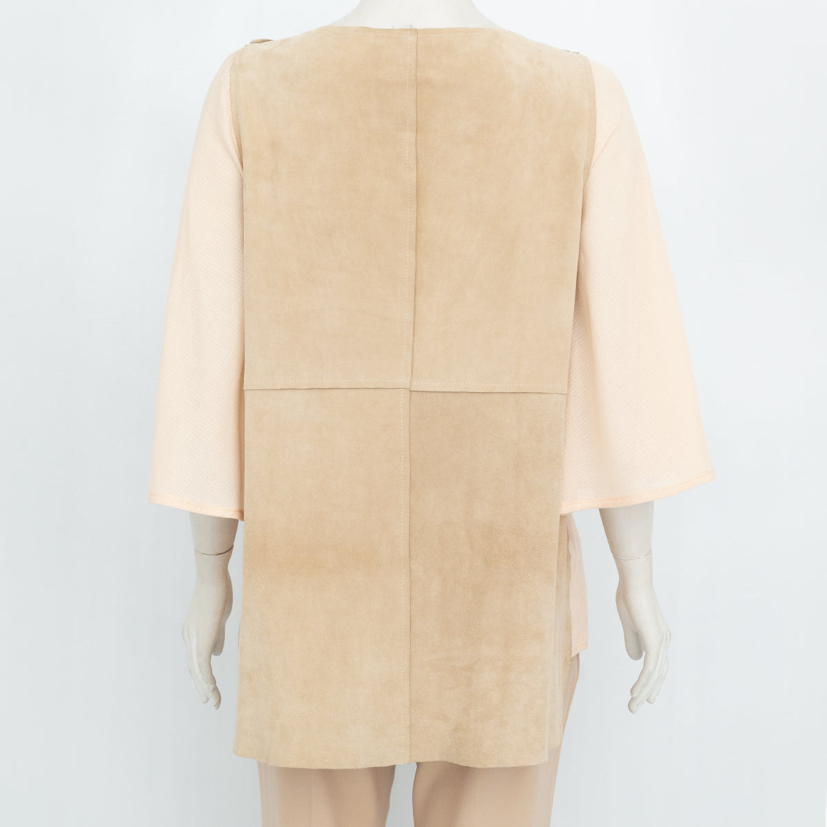 Bata Paula Raia Salmão e Bege Camurça Tam. 36