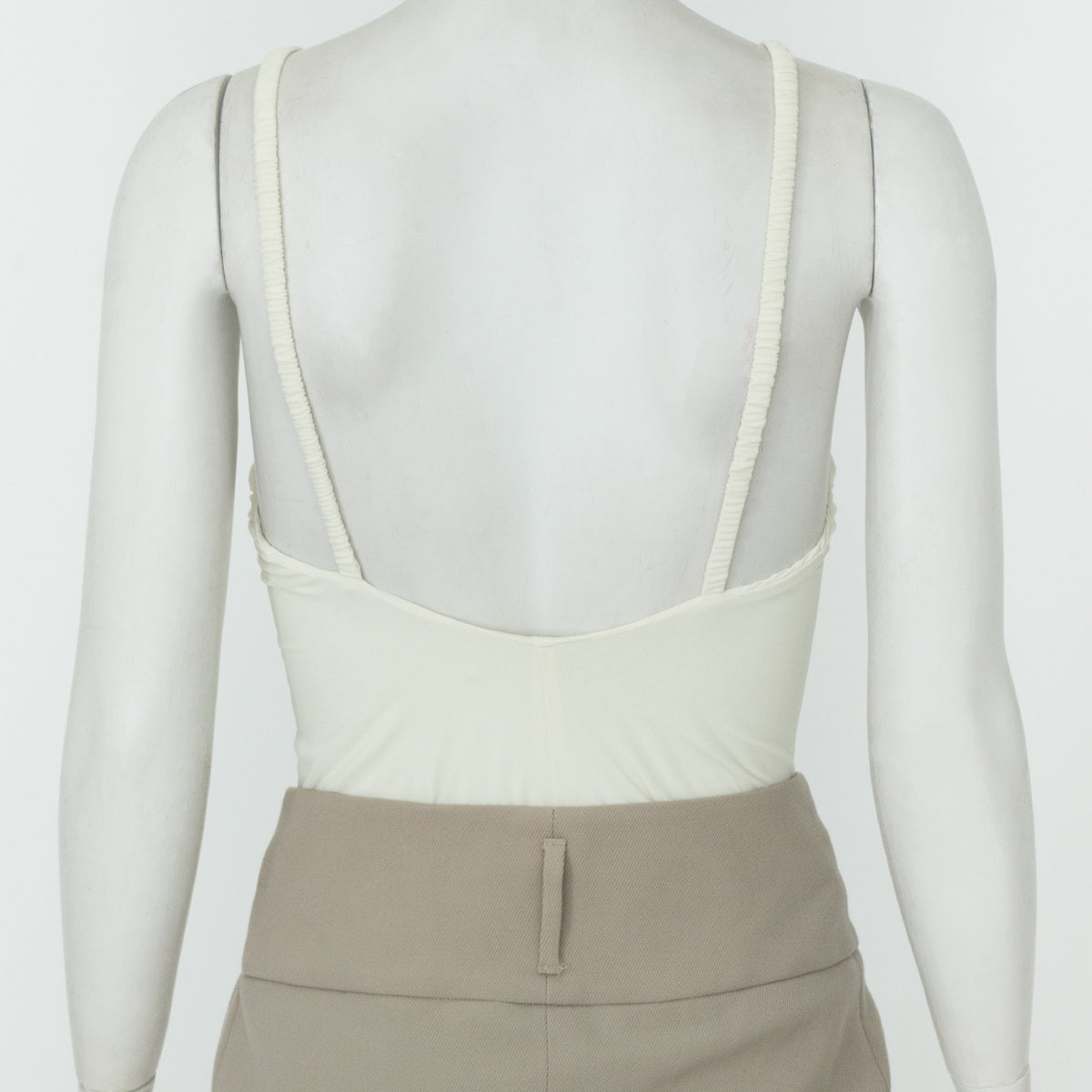 Body Cris Barros Alcinha Branca Tam. P