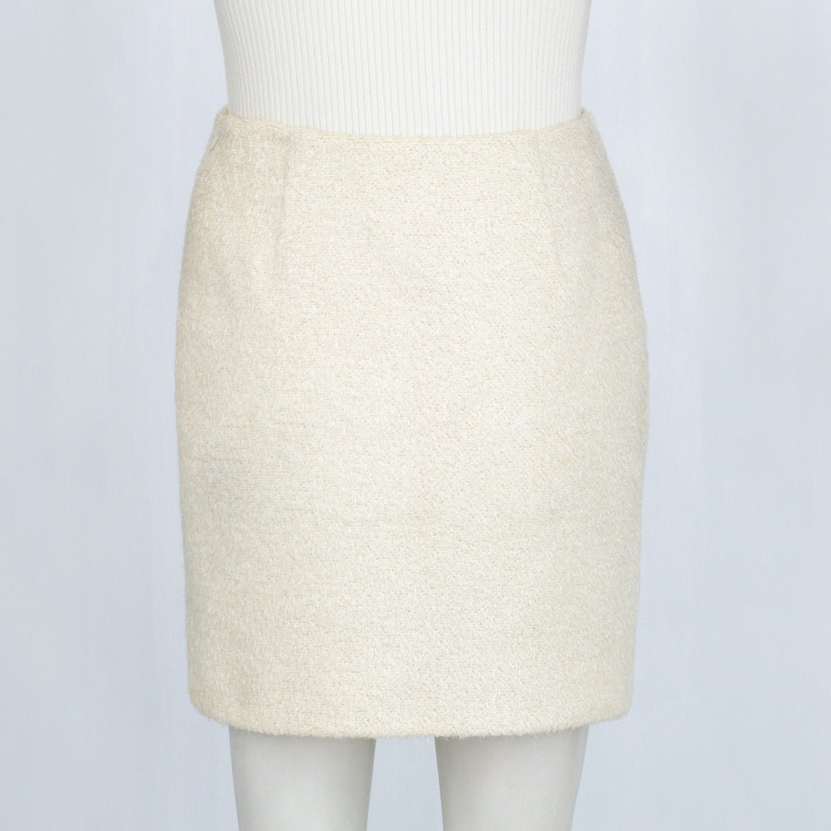 Saia Prada de Pelinho Creme Tam. 40