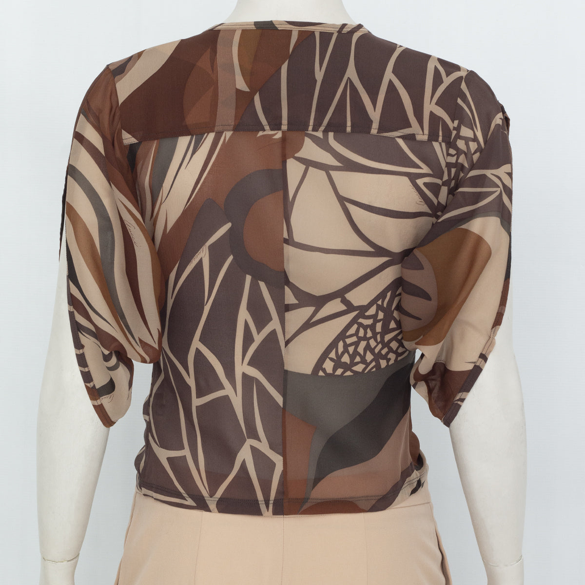 Camisa Gucci Marrom Estampada Tam. 40