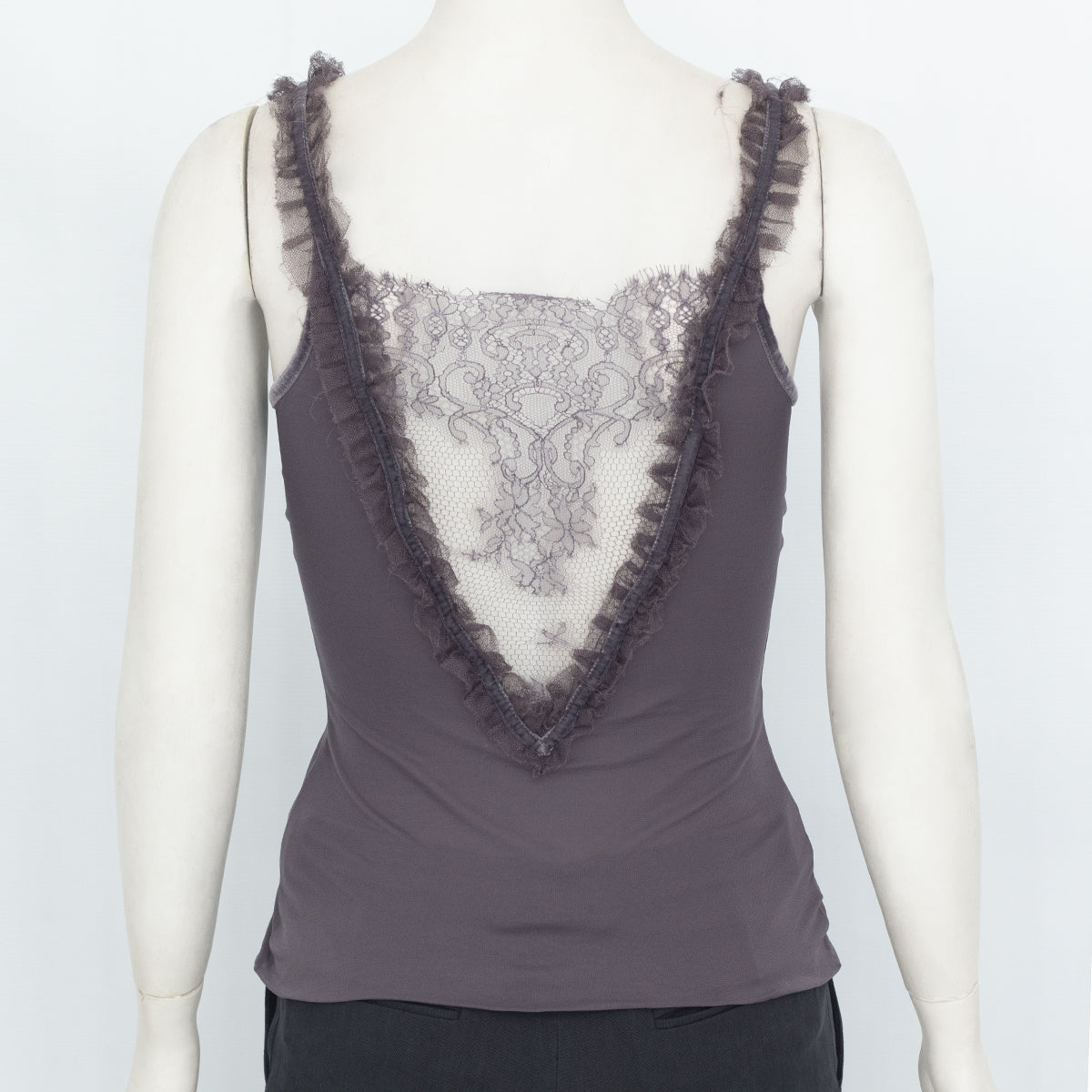 Regata Gucci Roxa com Renda Tam. S