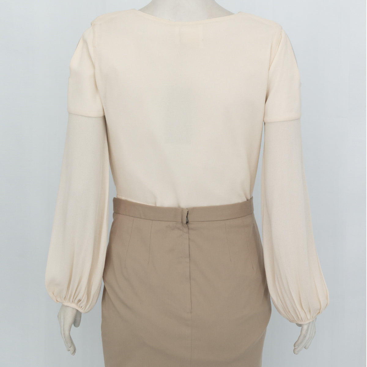 Body Bege Paula Raia Manga Comprida Tam. 40