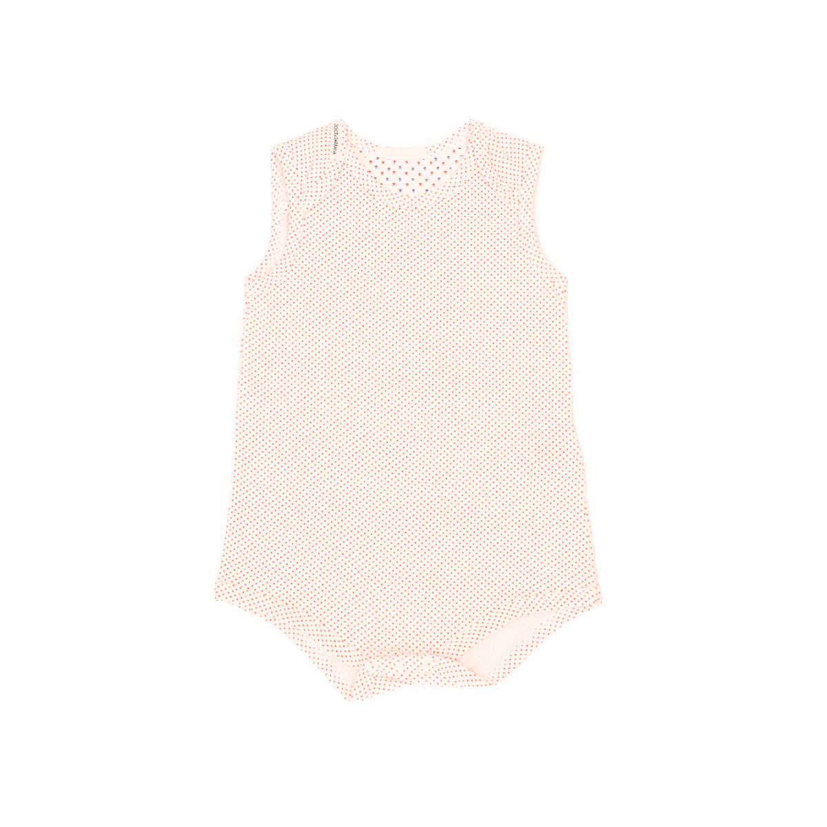 Body Dolce & Gabbana Branco e Bolinhas Vermelhas Tam.06/09 Meses