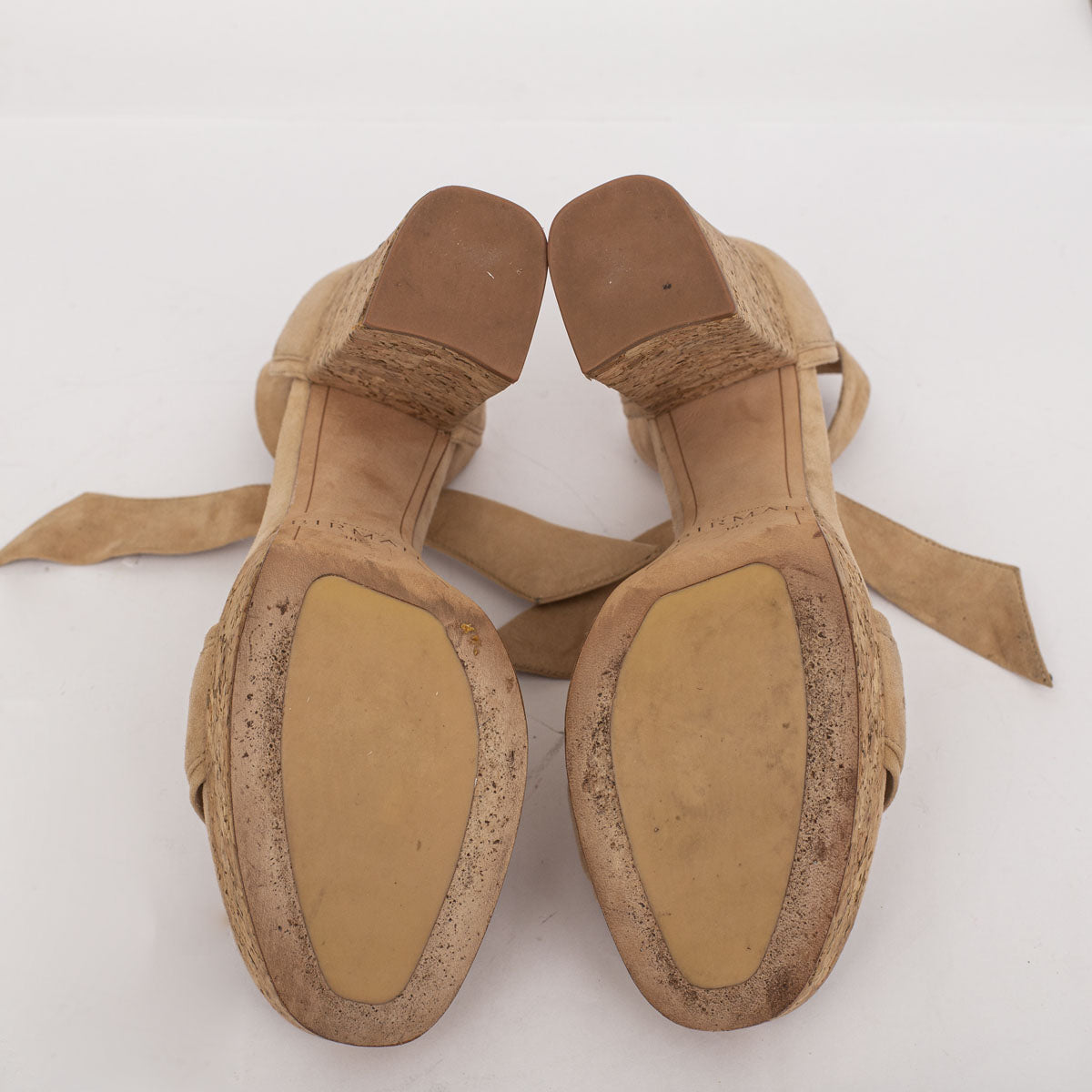 Sandália Alexandre Birman Bege Plataforma Tam. 38,5