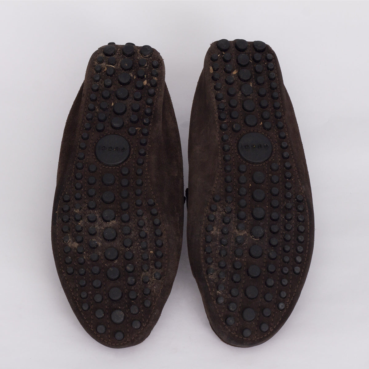 Mocassim Gucci Suede Marrom Masculino Tam. 9