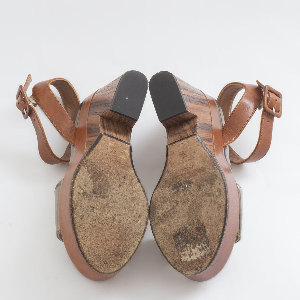 Sandália Jimmy Choo Anabela Madeira Tam. 36