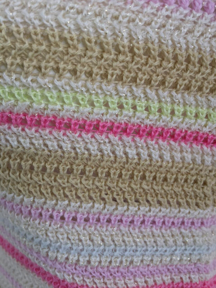 Vestido Chanel Creme Colorido Tam. 38