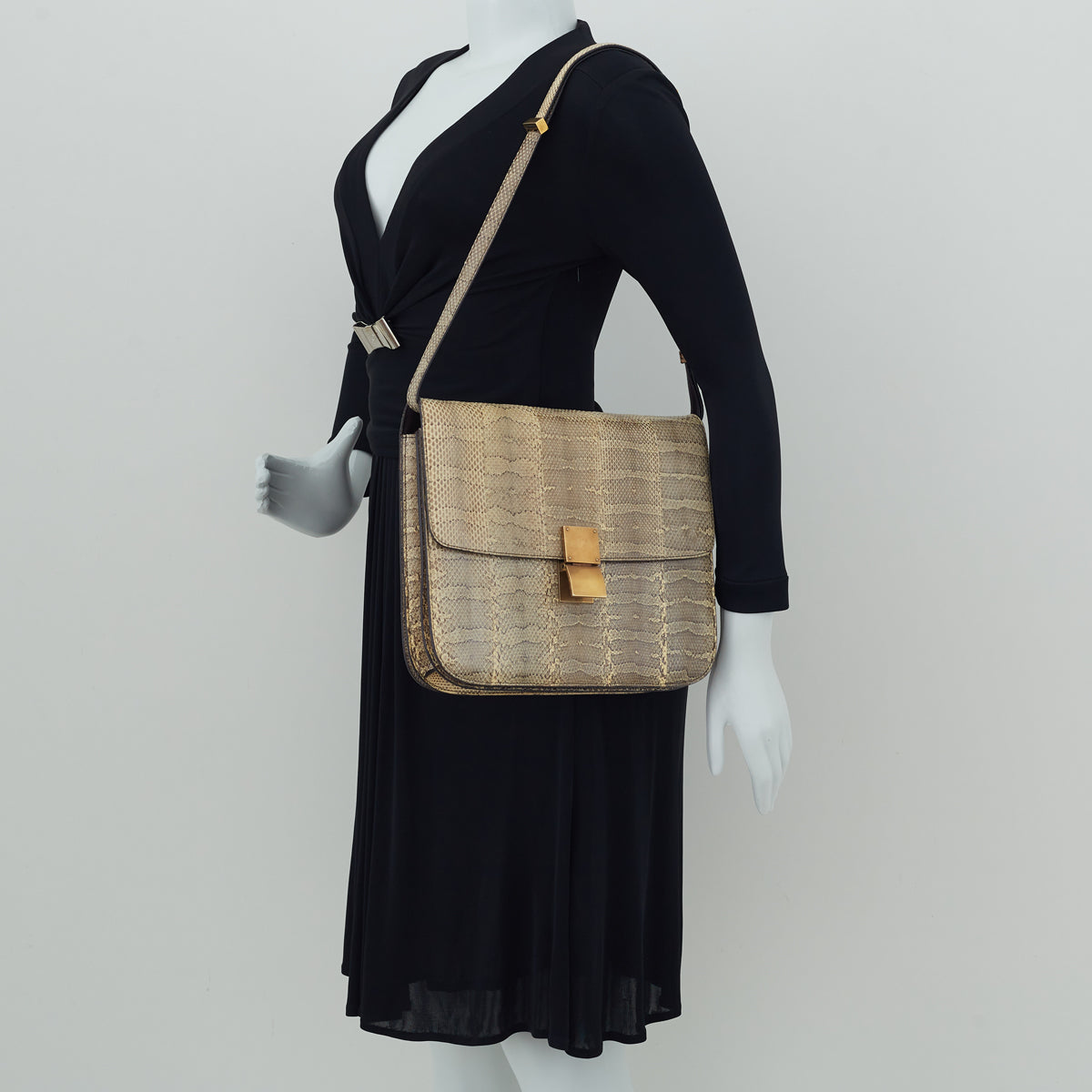 Bolsa Céline Box Python Grande