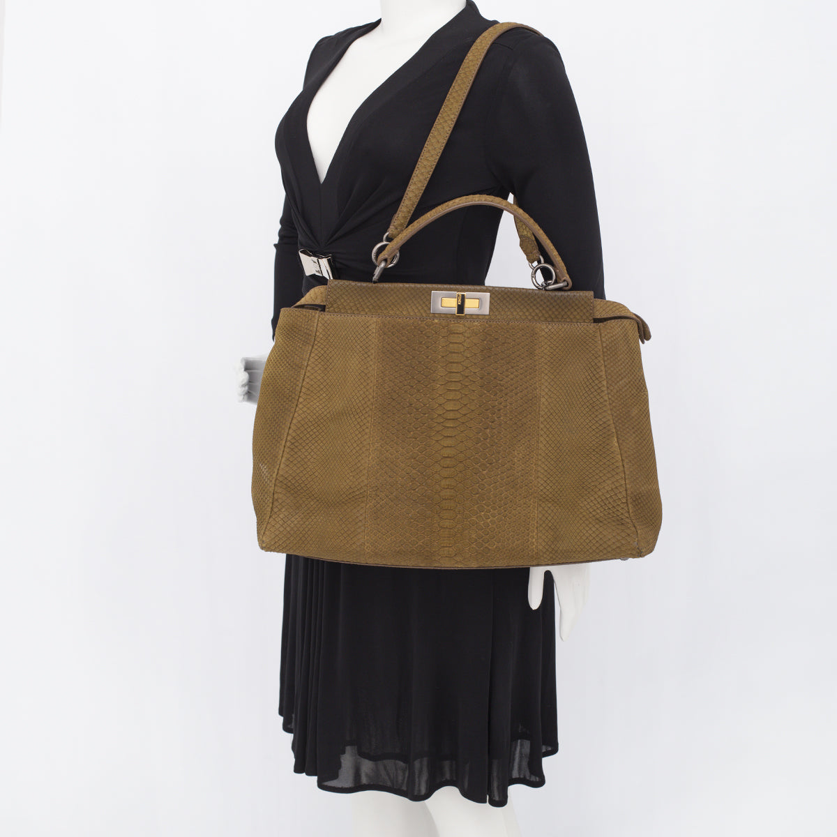 Bolsa Fendi Peekaboo Esverdeada