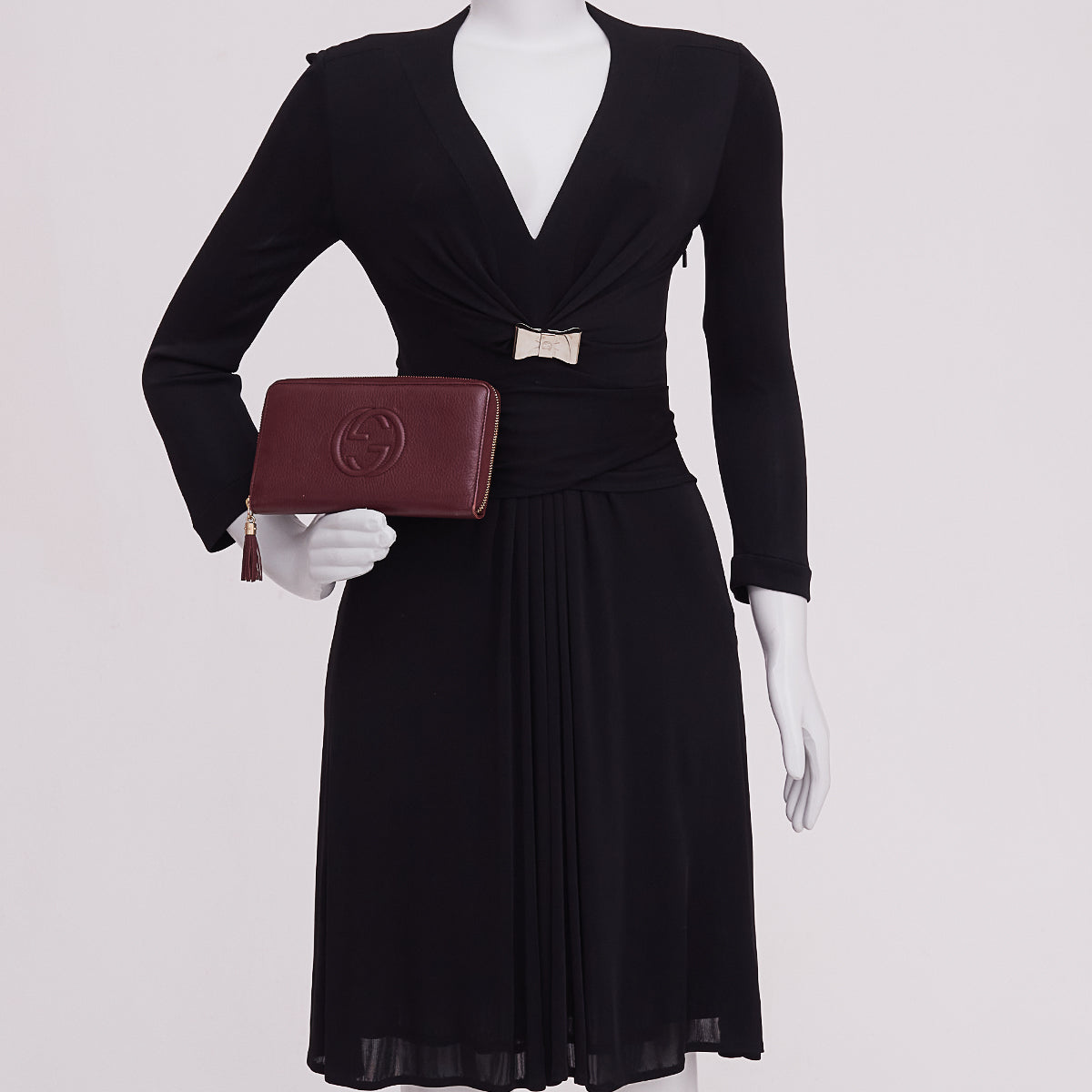 Carteira Gucci Couro Vinho