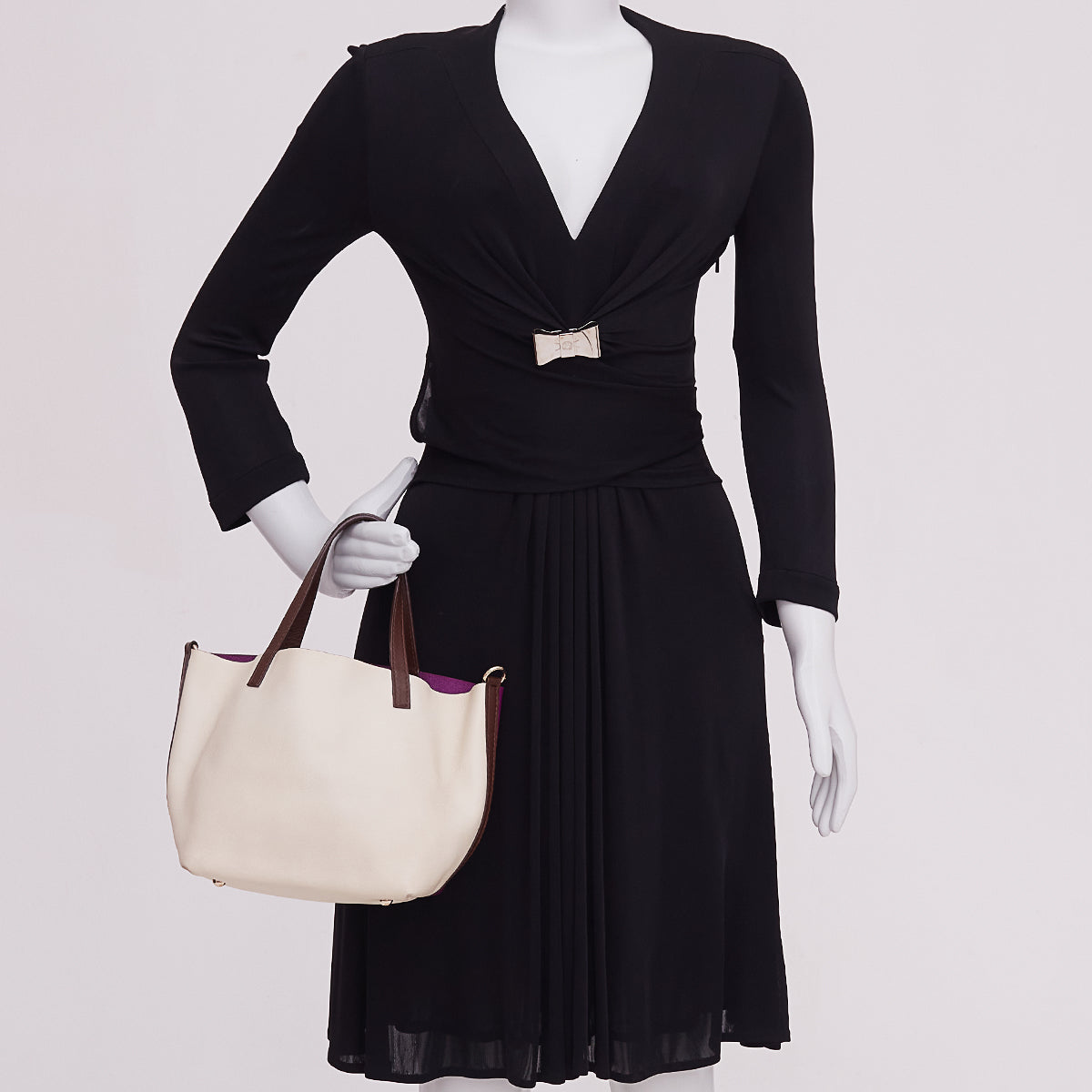 Bolsa Carolina Herrera Bicolor Pequena