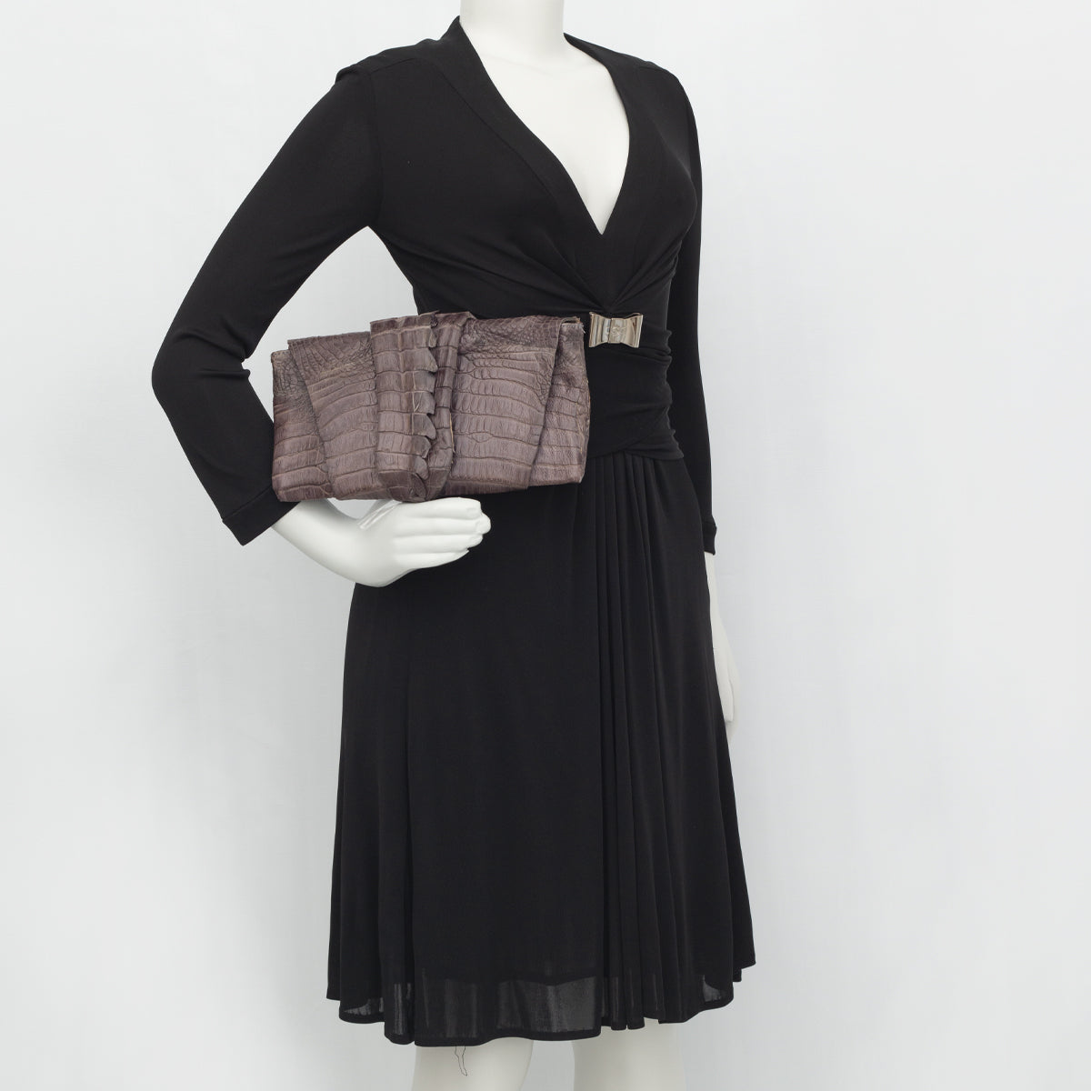 Clutch Atelier Moretti Couro Marrom