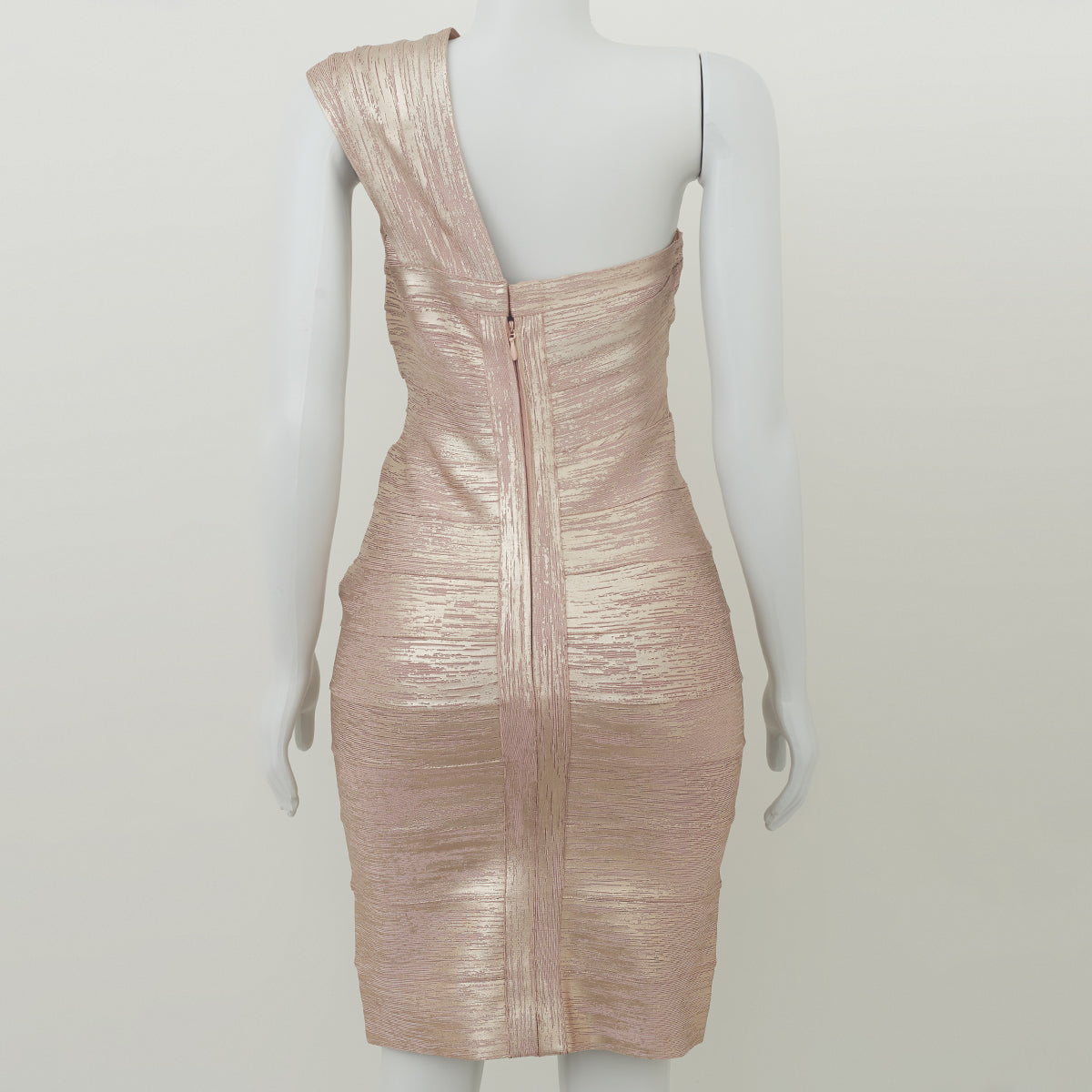 Vestido Hervé Leger Josephine Metalizado Tam. G Br