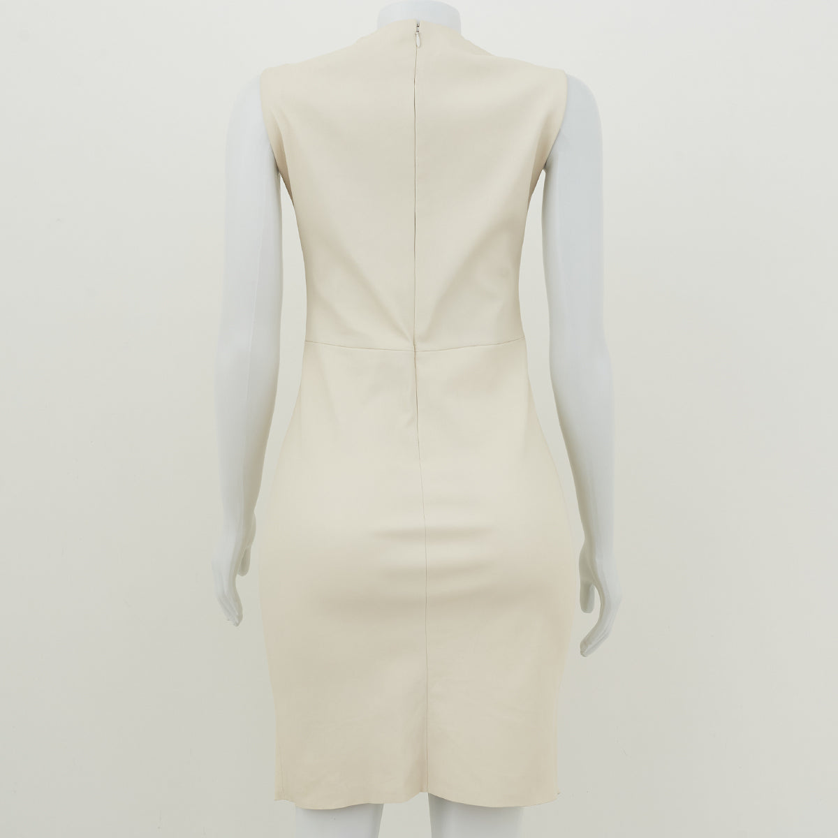 Vestido Prada Couro Off-White Tam. 38 Br