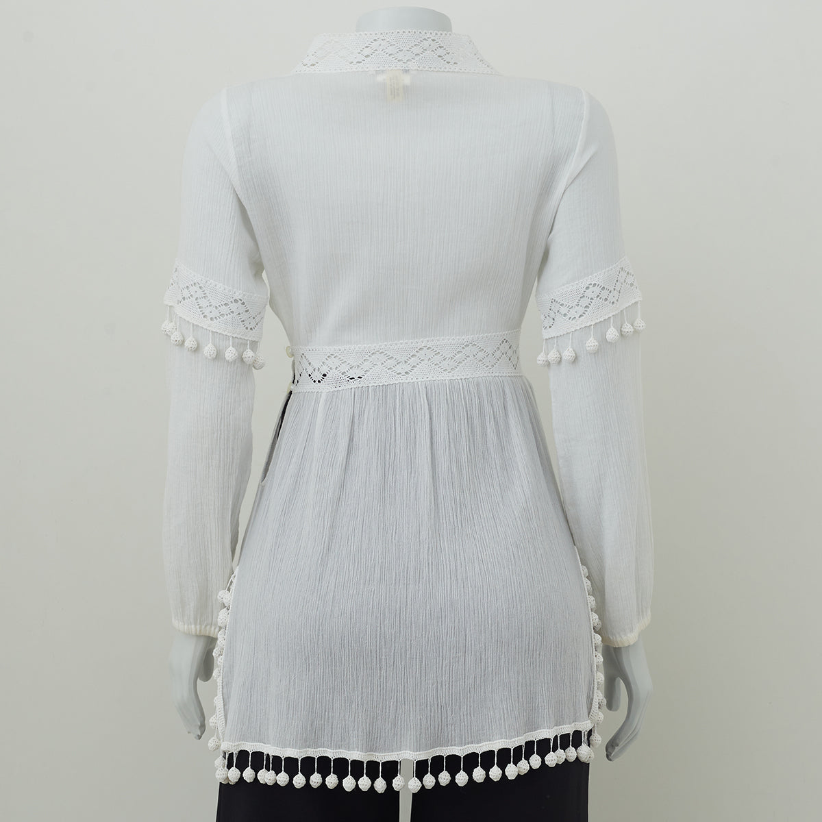 Camisa Chloé Branca com Transparência Tam.42