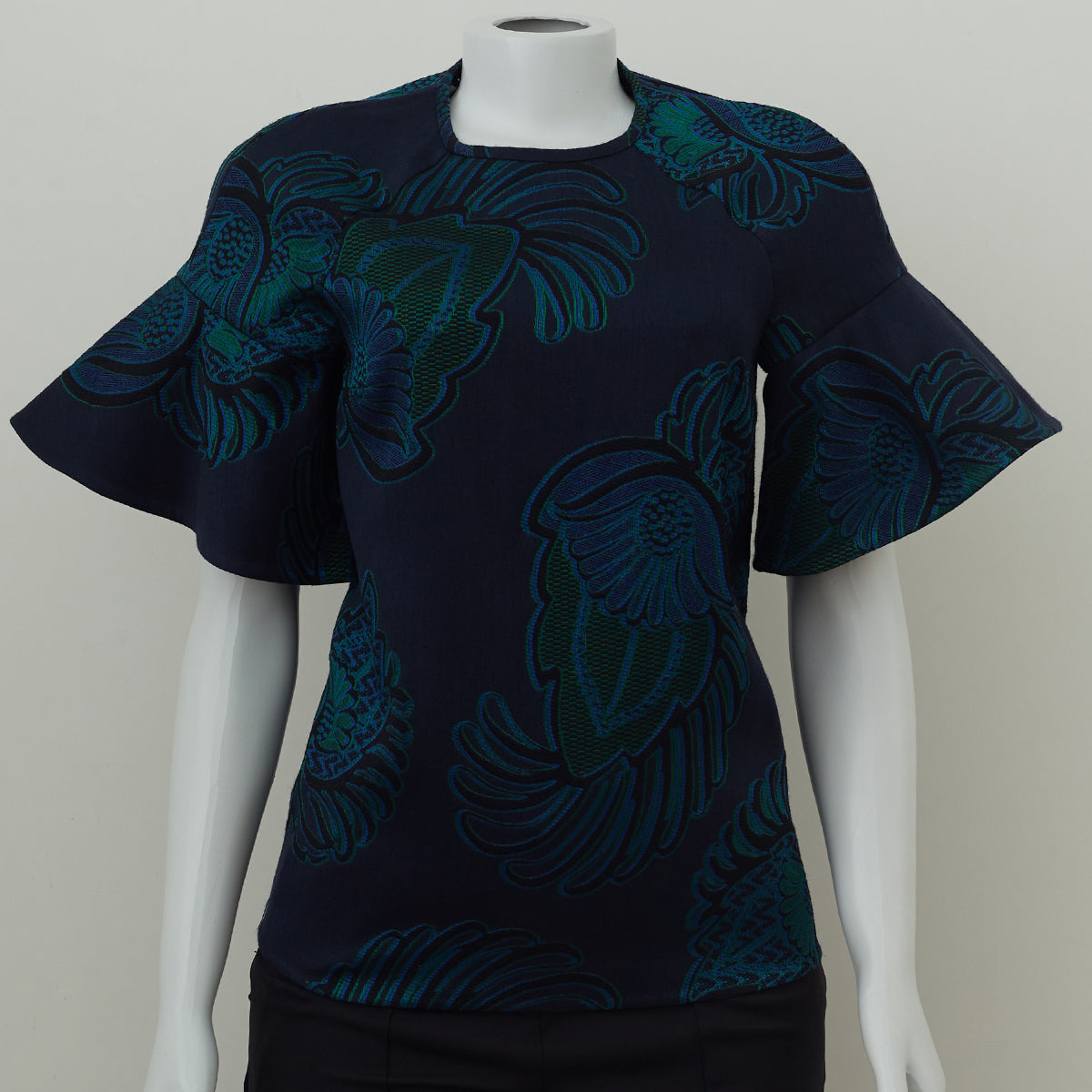 Blusa Stella McCartney Marinho e Verde Tam.36