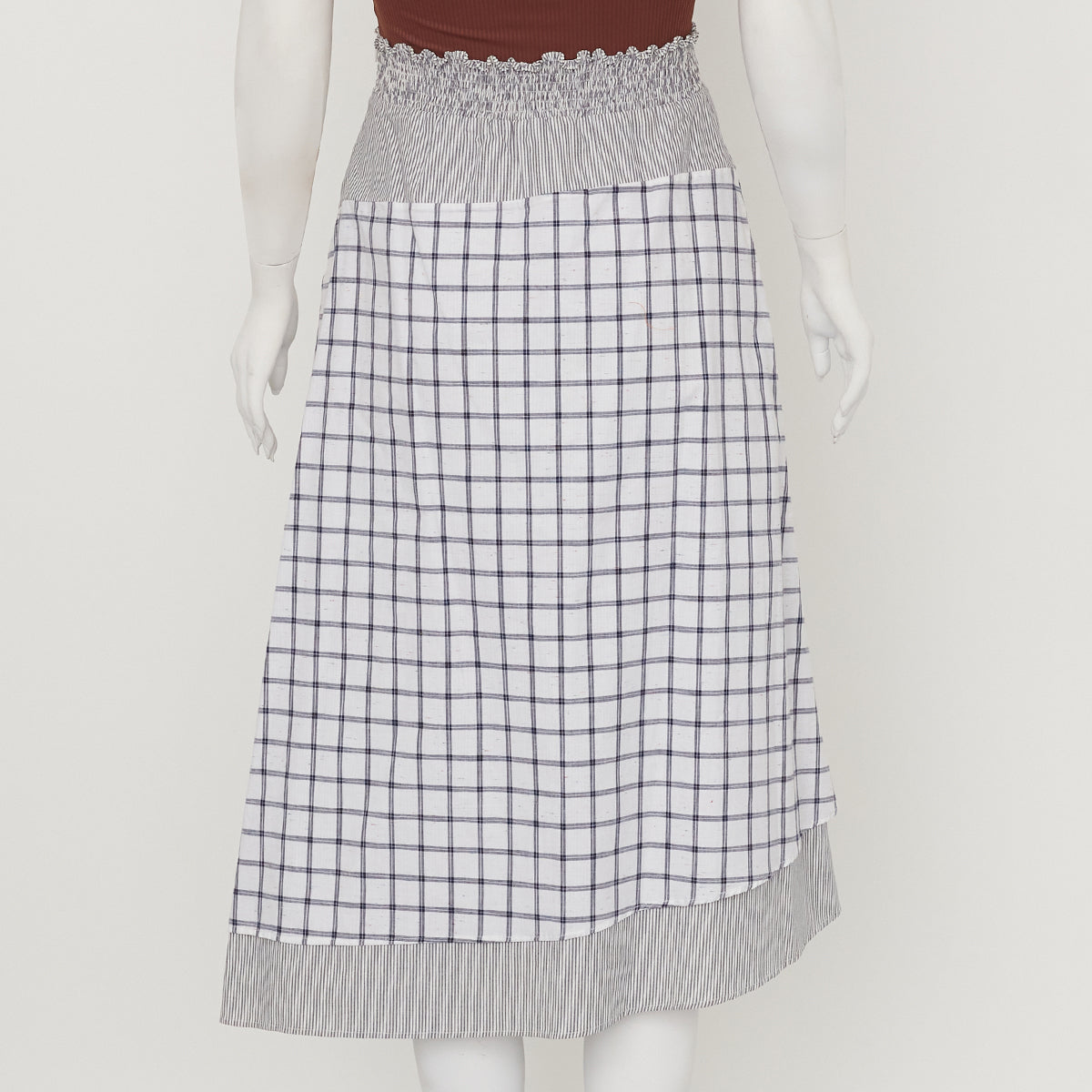 Saia Framed Longa Xadrez c/ Fenda Frontal Tam. 38