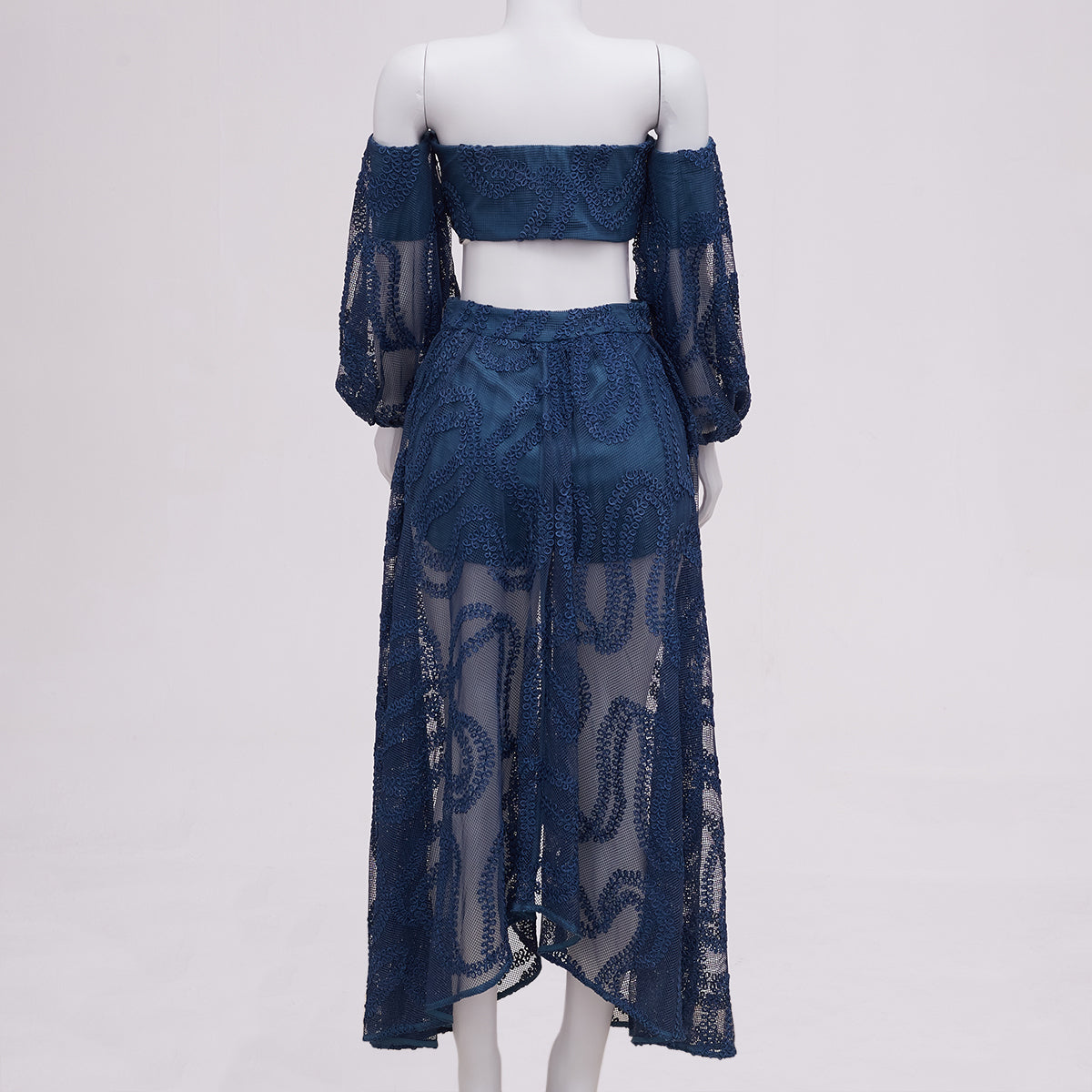 Conjunto Paula Raia Renda Azul Tam. 38